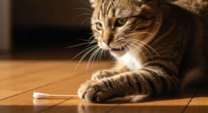 Warum Katzen Wattestäbchen so faszinierend finden