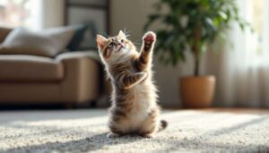 Bunny Kicks bei Katzen – warum sie mit den Hinterpfoten treten