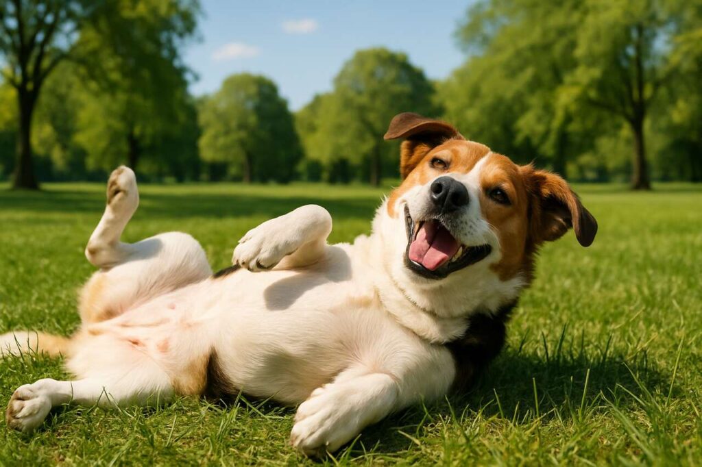 Fünf Gründe erklärt: Warum Hunde ihren Bauch zeigen