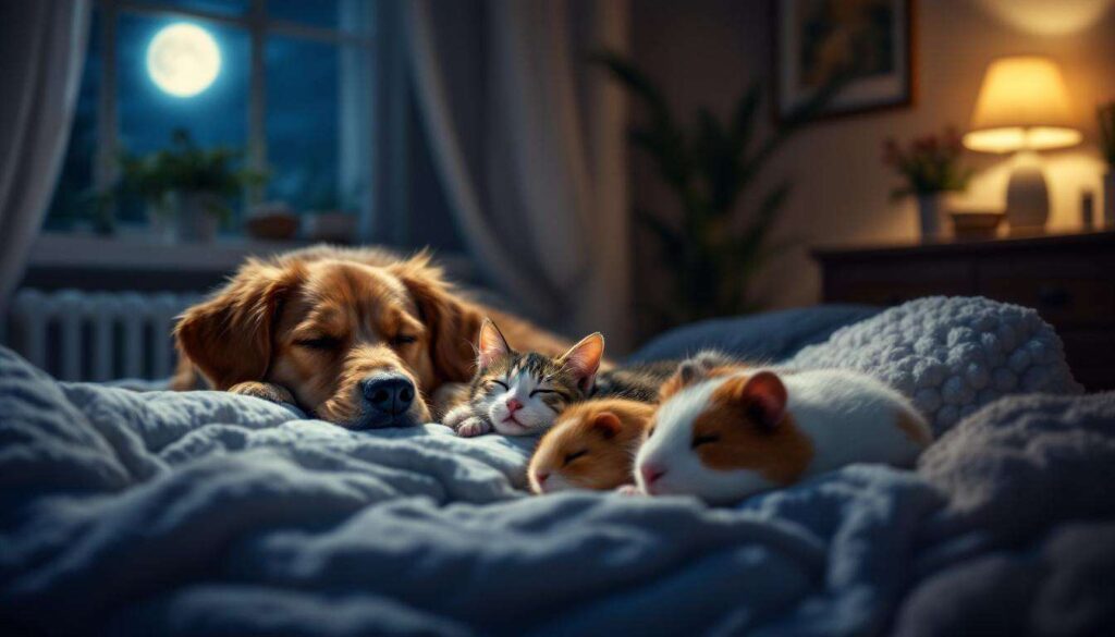Hund, Katze, Meerschweinchen: Jedes dritte Haustier schläft nachts mit im Bett