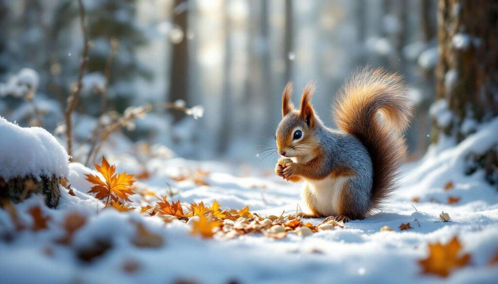 Eisige Kälte: Wie du Eichhörnchen jetzt im Winter helfen kannst