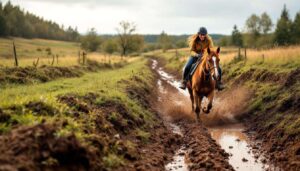 Reiter, setzt auf Schlamm statt Strass! So wird das Pferd glücklich